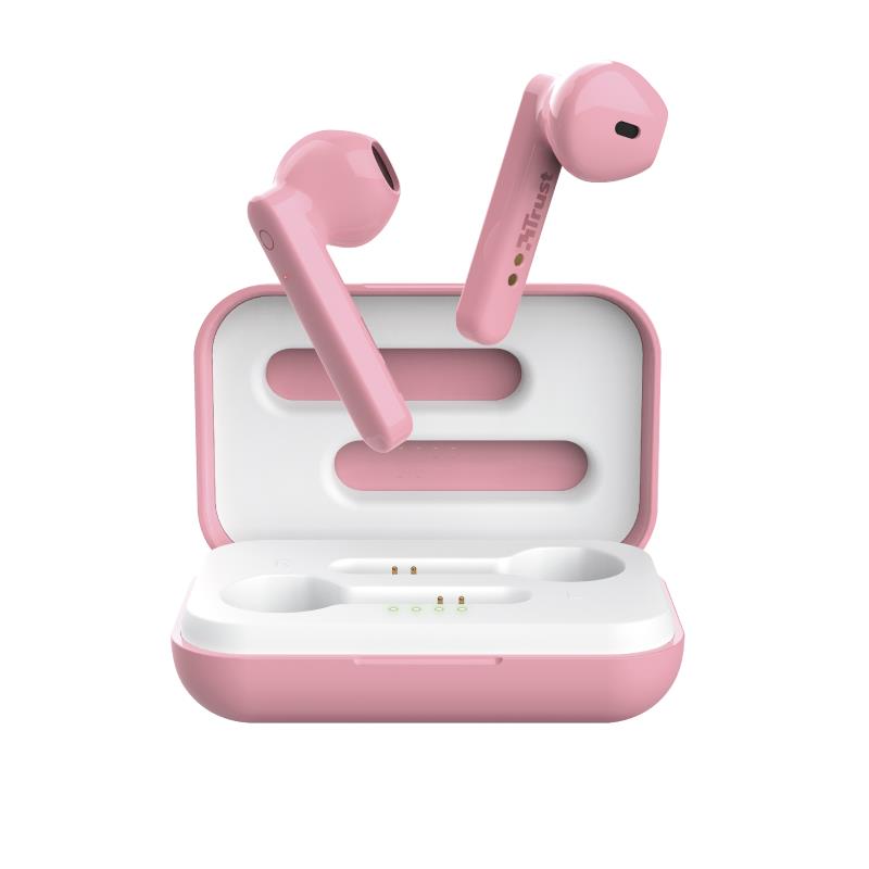 

Наушники гарнитура вкладыши Bluetooth 5.0 Trust Primo Touch True Pink (23782)