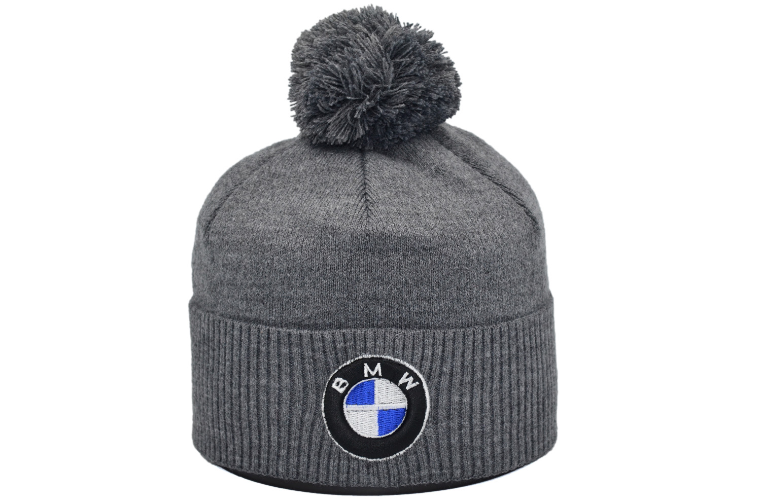 

Шапка з помпоном Flexfit BMW 55-59 см серая (F-0918-620)