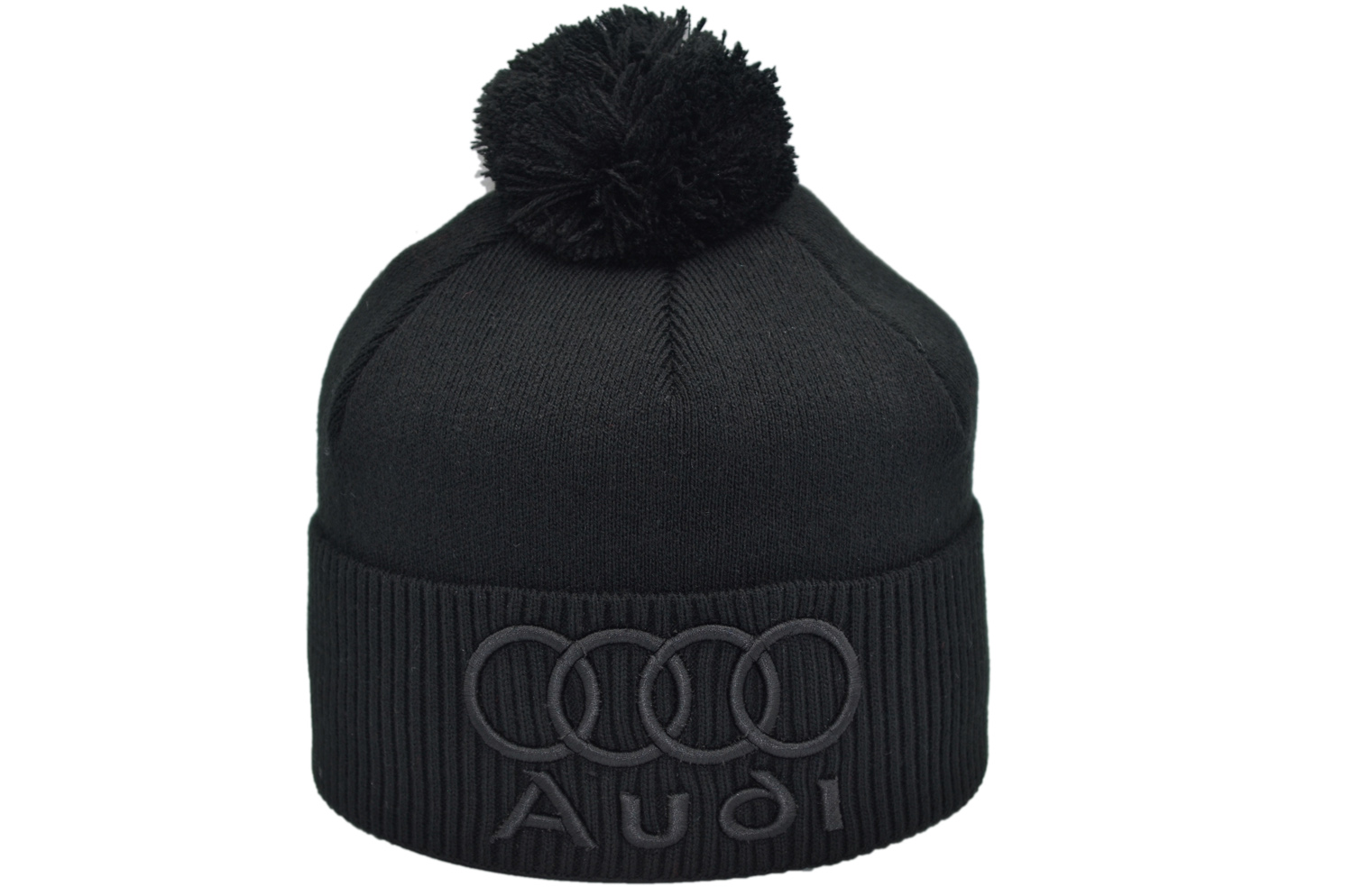 

Шапка з помпоном Flexfit Аudi 55-59 см чёрная (F-0918-627)