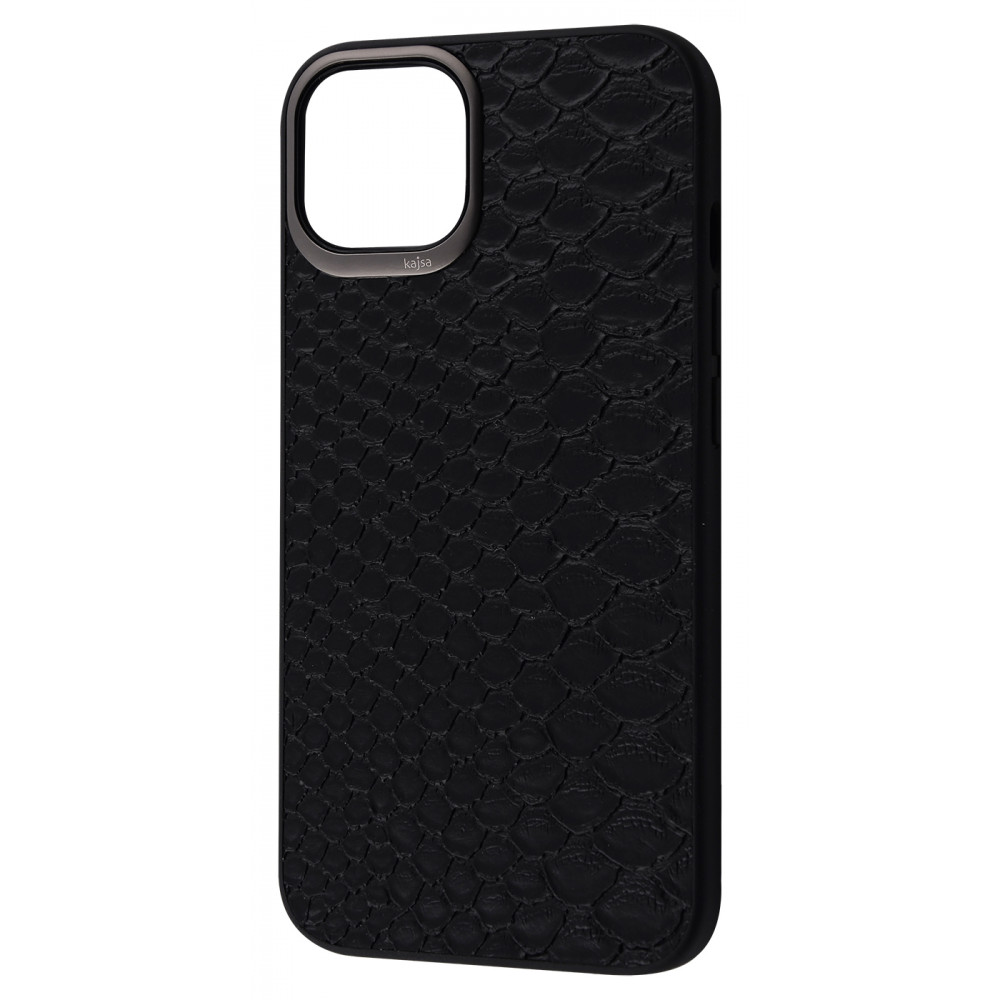 

Чехол Kajsa Crocodile Leather iPhone 13 Pro Max black Черный