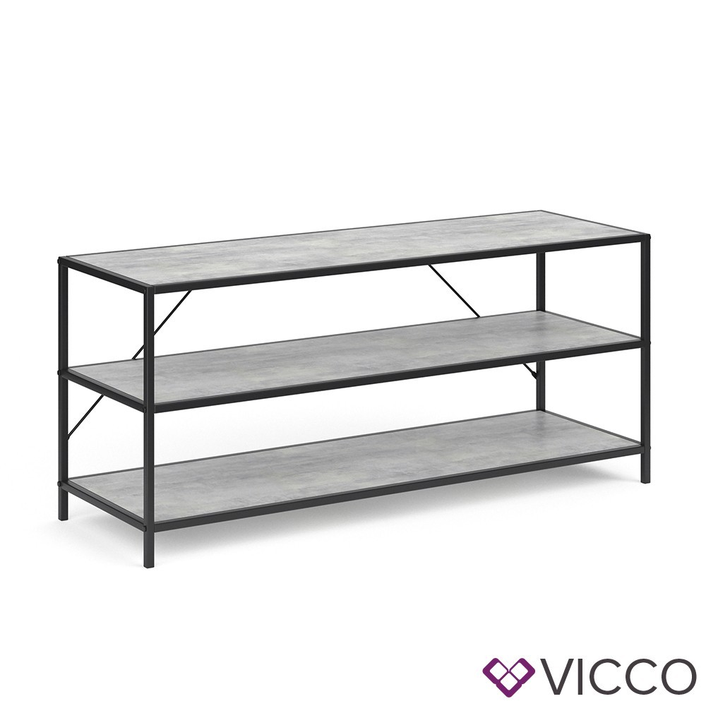 

Тумба для телевизора лофт, Vicco Fyrk, цвет бетон