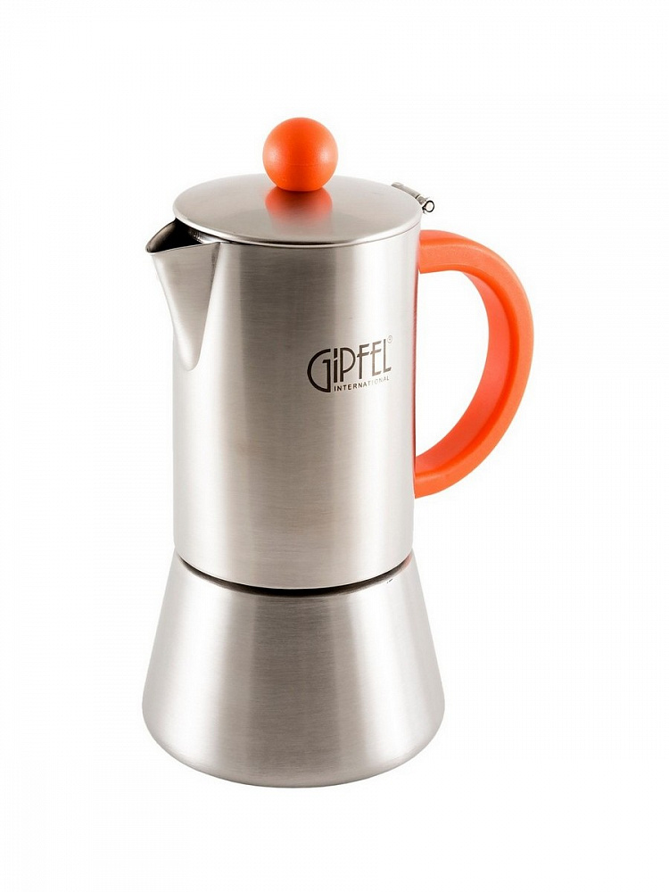 

Гейзерная кофеварка GIPFEL Crupp 0.3 л стальной (5317)
