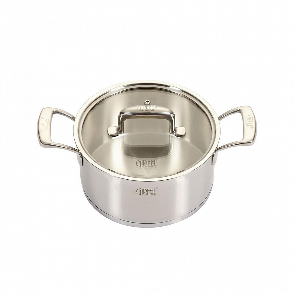 

Кастрюля GIPFEL Prestige 20 см 3 л стальная (1234)