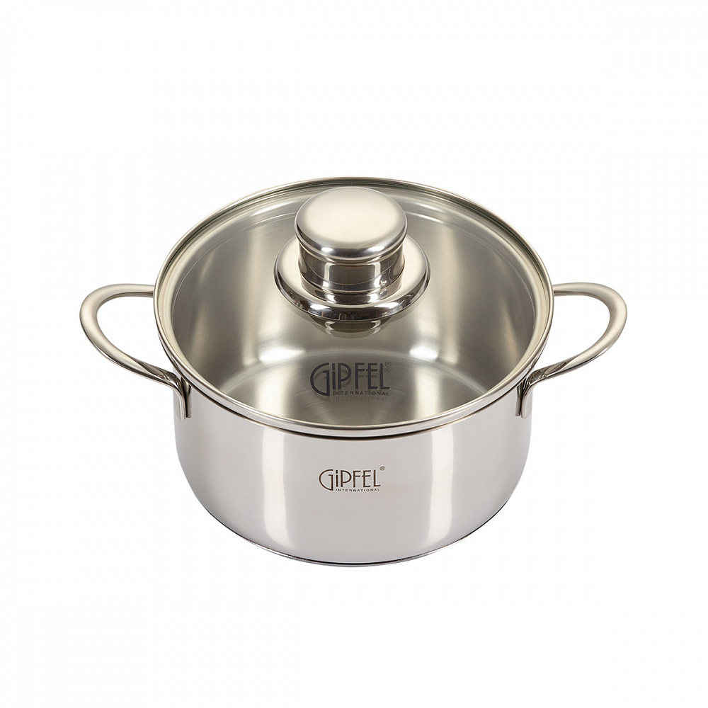 

Кастрюля GIPFEL Mini 14 см 1 л стальная (1204)