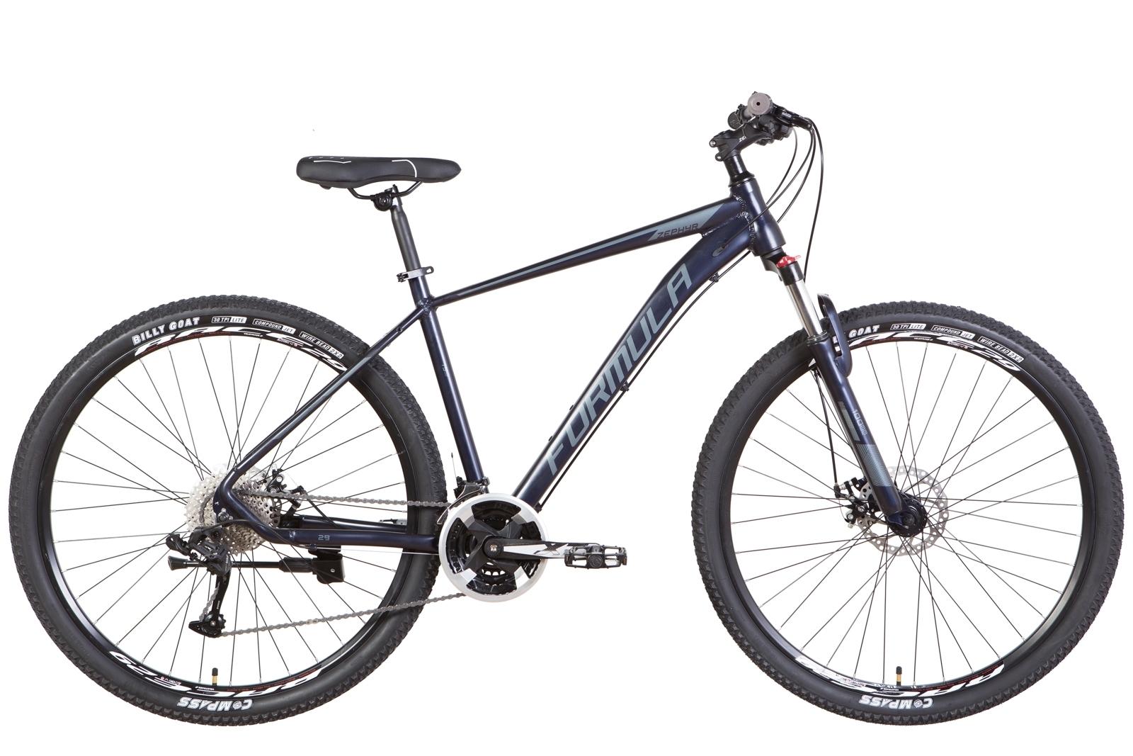 

Велосипед 29" Formula ZEPHYR 2.0 DD 21" темно-синий (м) 2022