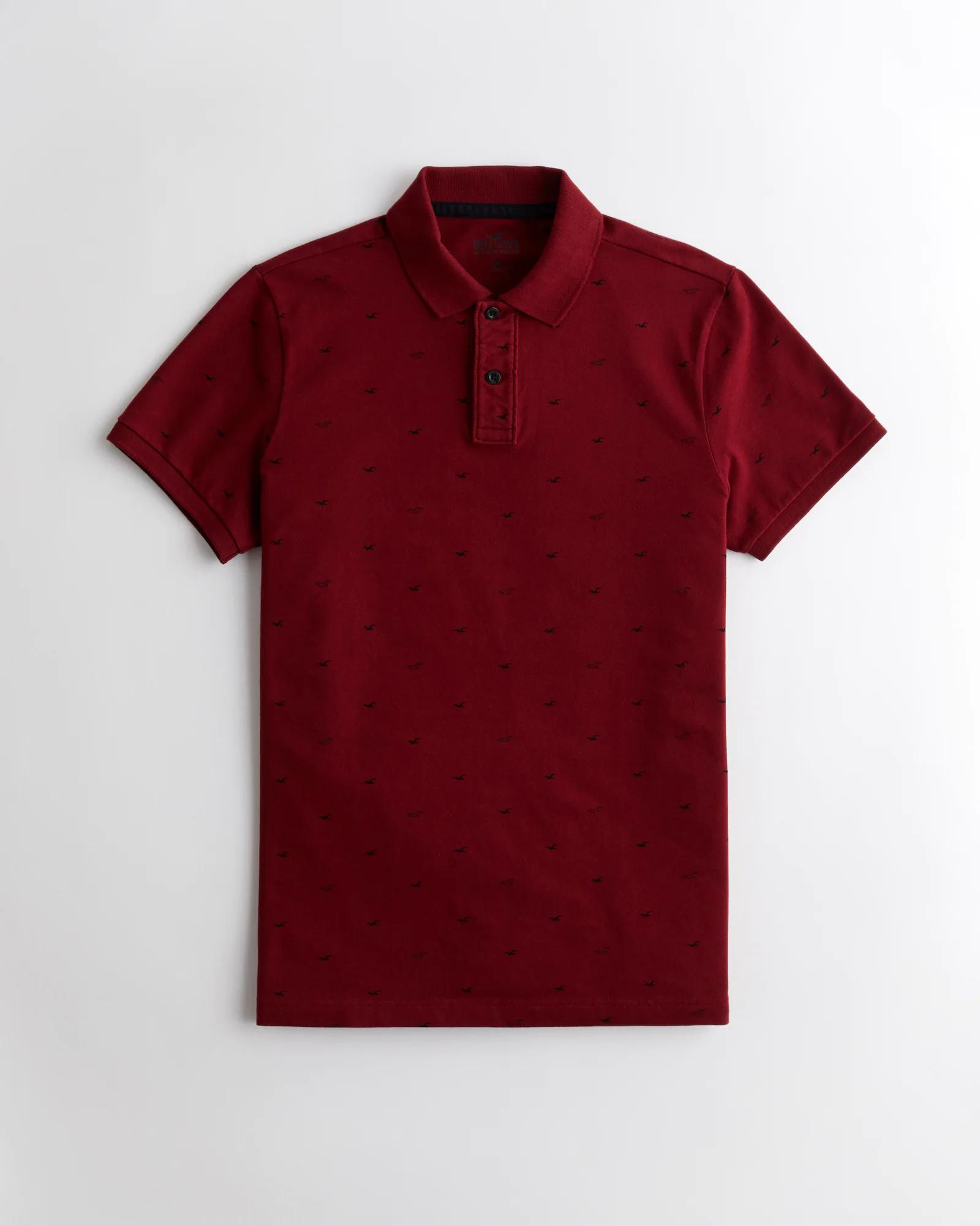 

Поло мужское - поло Hollister HC9040M  Бордовый, Поло мужское - поло Hollister HC9040M L Бордовый