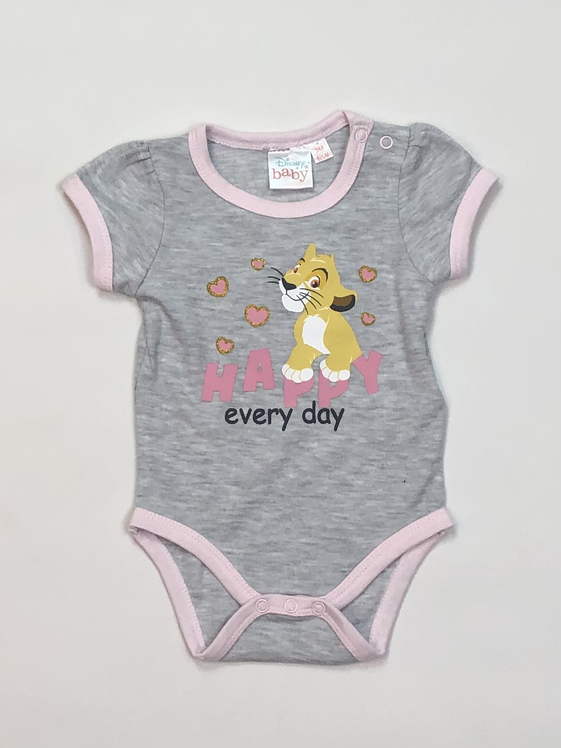 

Боди Disney Simba 62 см Серый меланж