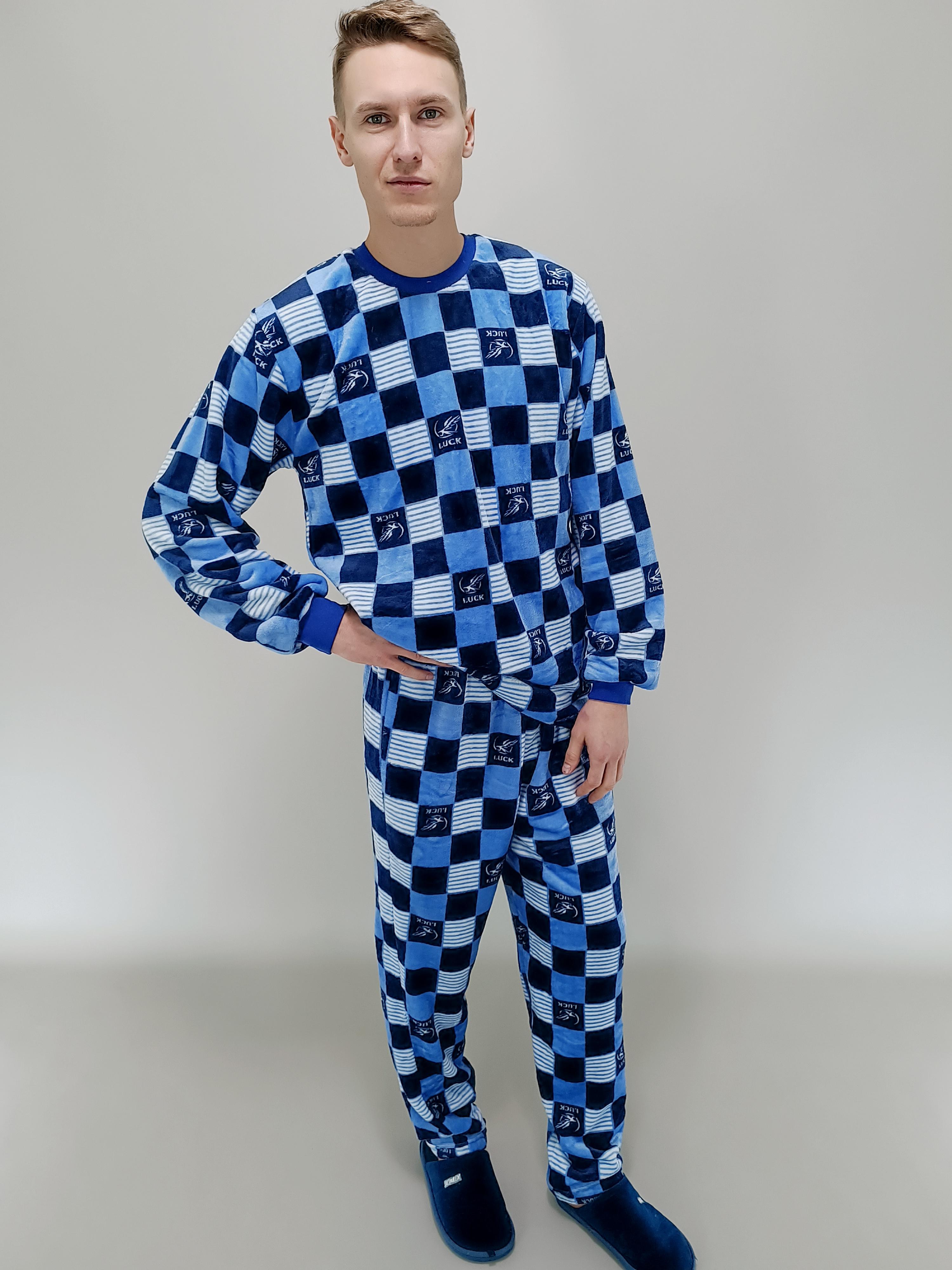 

Пижама махровая Luck  Синяя (85475950-1, Пижама махровая Luck 52 Синяя (85475950-1)