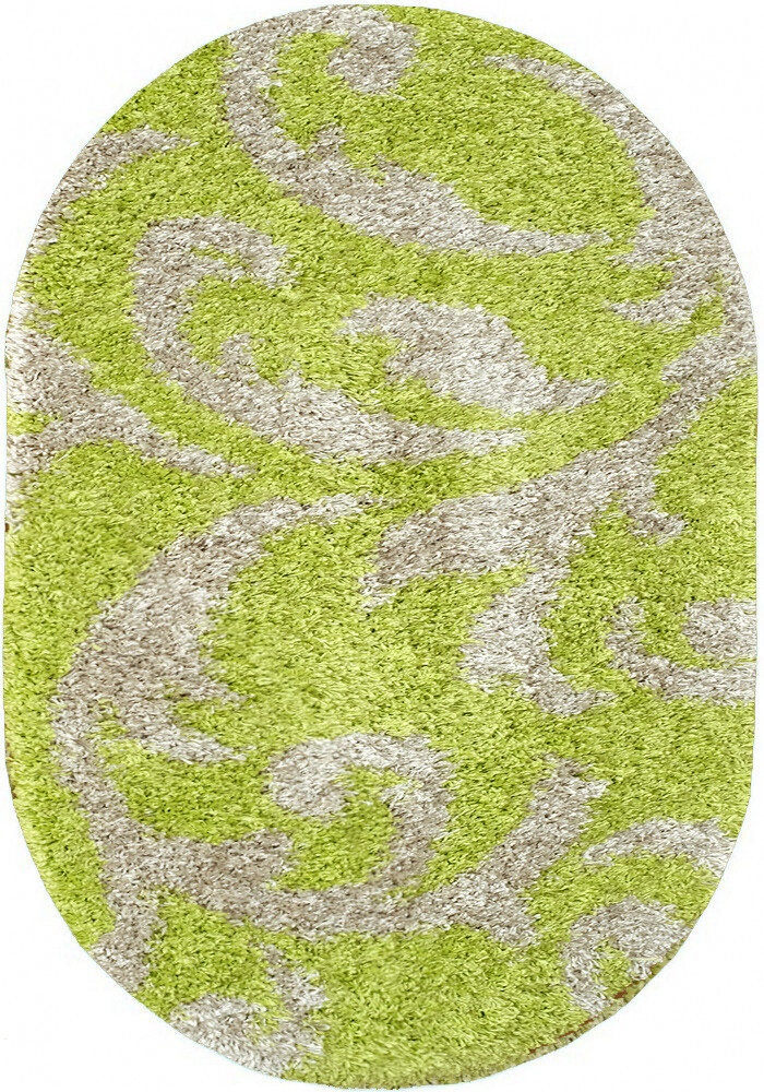 

Ковер с высоким ворсом Loca 9161A l-green овал 1.20x1.70