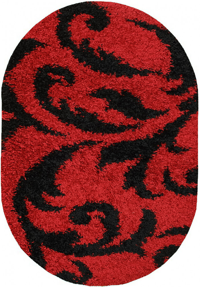 

Ковер с высоким ворсом Loca 9161A red овал 1.20x1.70