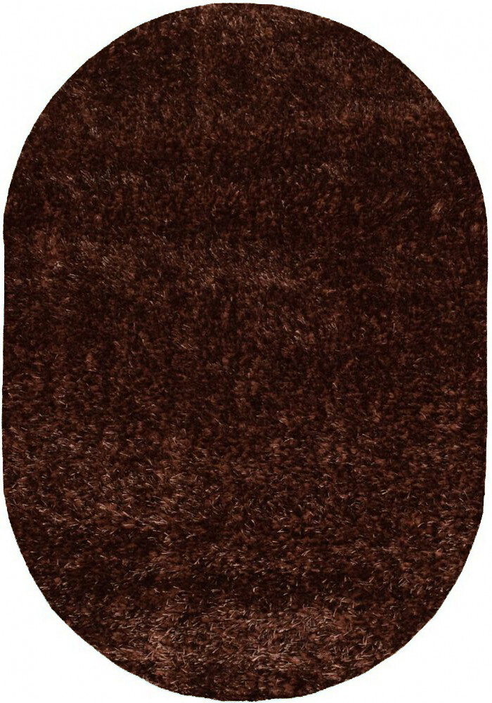 

Ковер с высоким ворсом Puffy 4b S001a brown овал 2.00x2.90