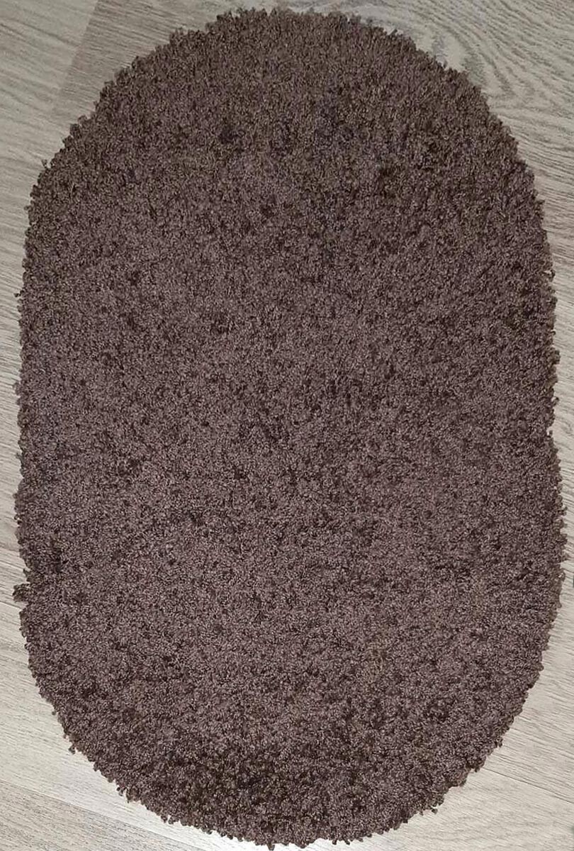 

Ковер с высоким ворсом Loca 6365A d.brown овал 2.00x3.00