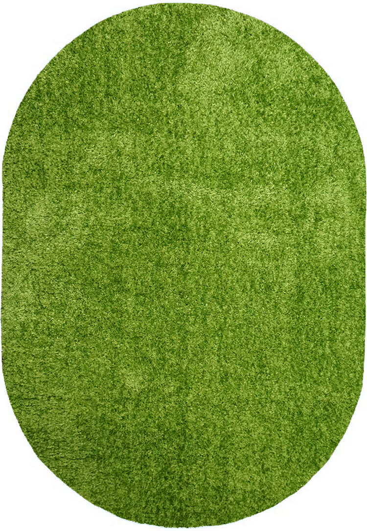 

Ковер с высоким ворсом Puffy 4b S001a green овал 1.60x2.30