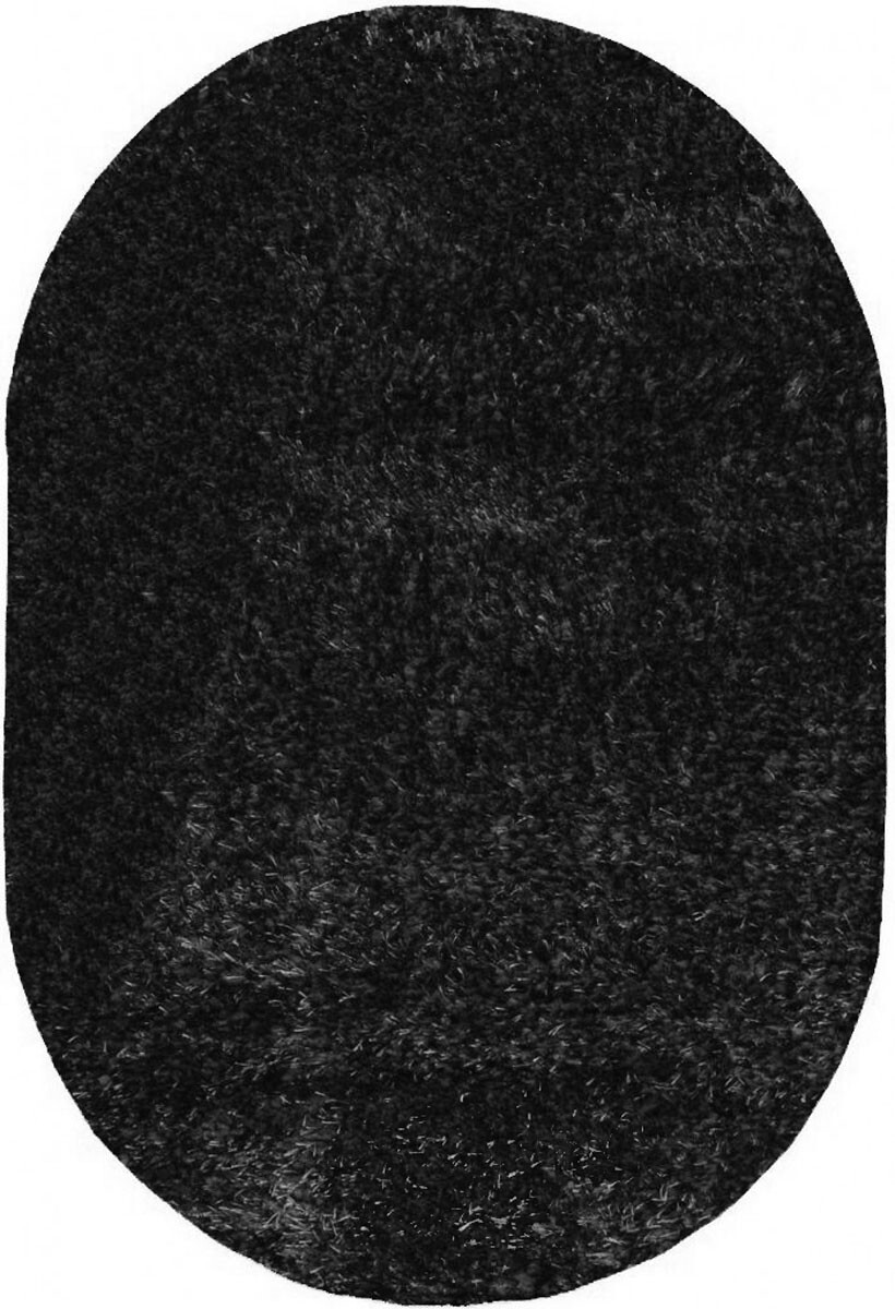 

Ковер с высоким ворсом Puffy 4b S001a black овал 0.80x1.50