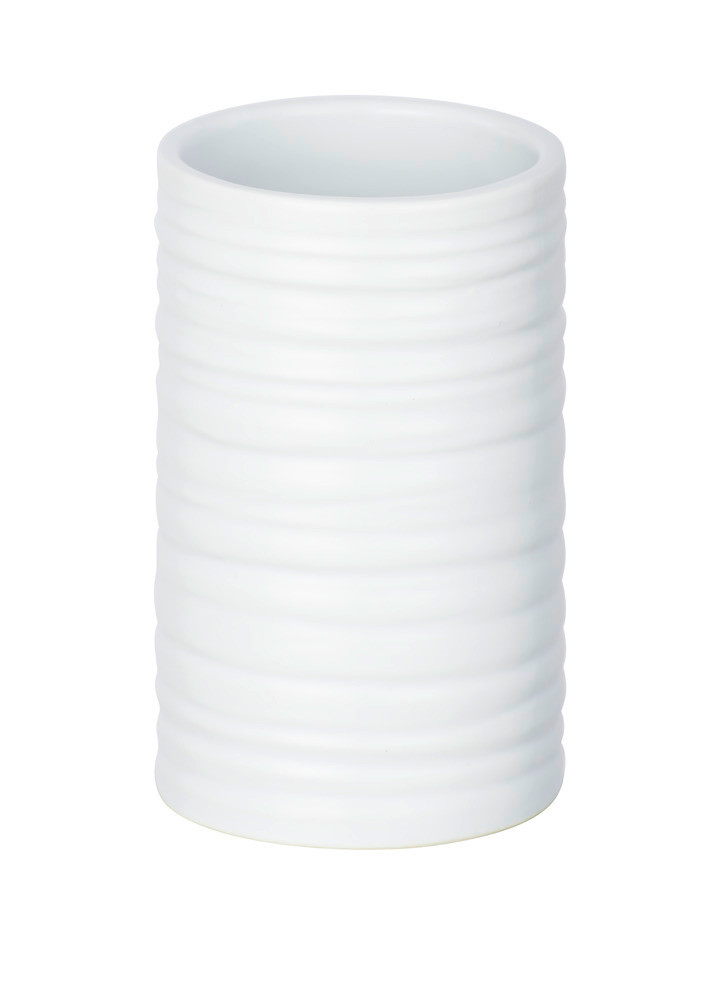 

Стакан для зубных щеток Wenko Mila White, d6.5x10.5 см белый