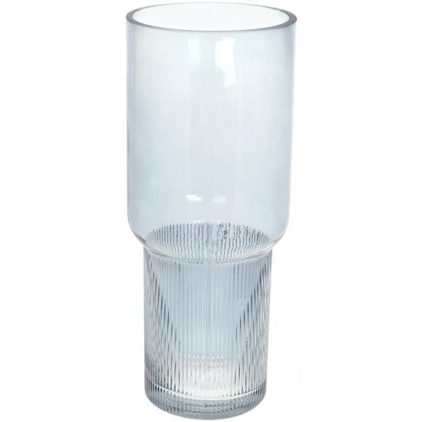

Ваза декоративная Ancient Glass "Фуджи" 32х13см, стекло, светло-голубой