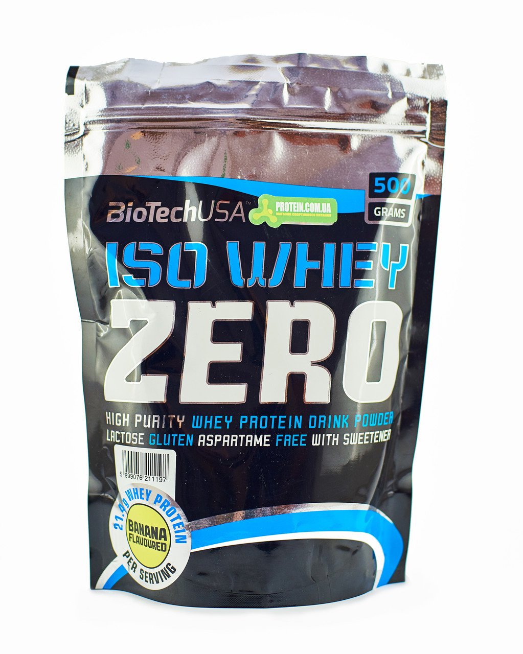 

Изолят сыворочного протеина BioTech USA "ISO WHEY Zero lactose" Банан (500г)