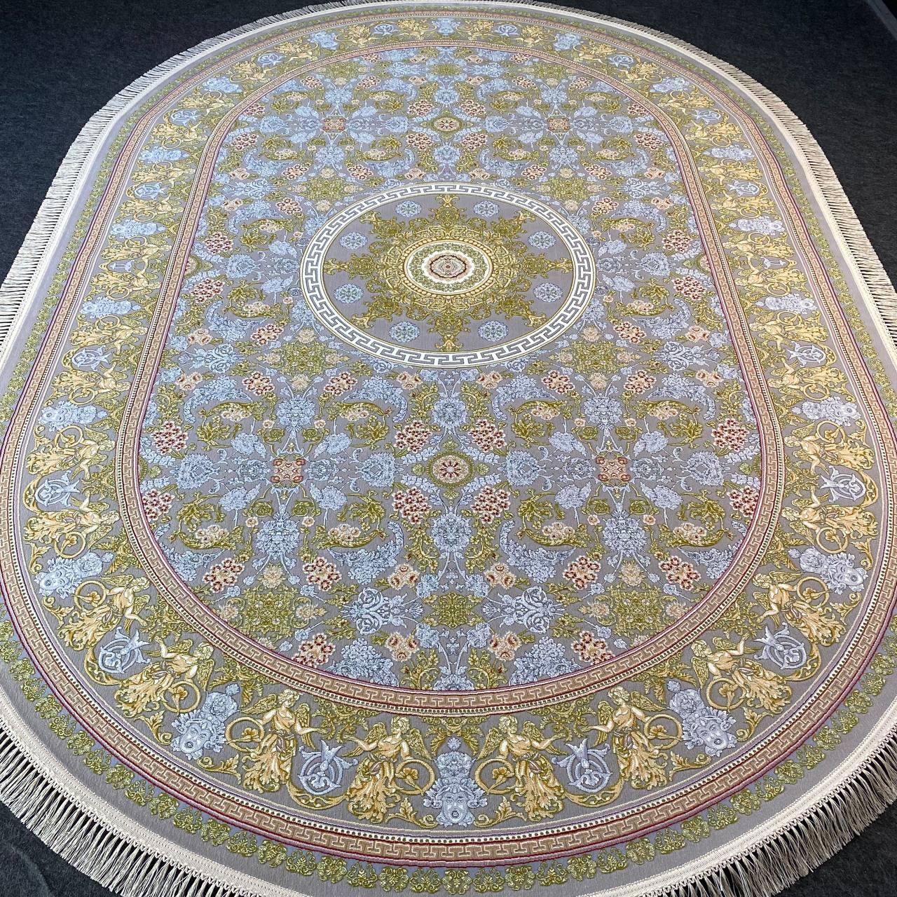 

Ковер Faravahar Versace 200х300 см Голубой с оливковым (О-1009)