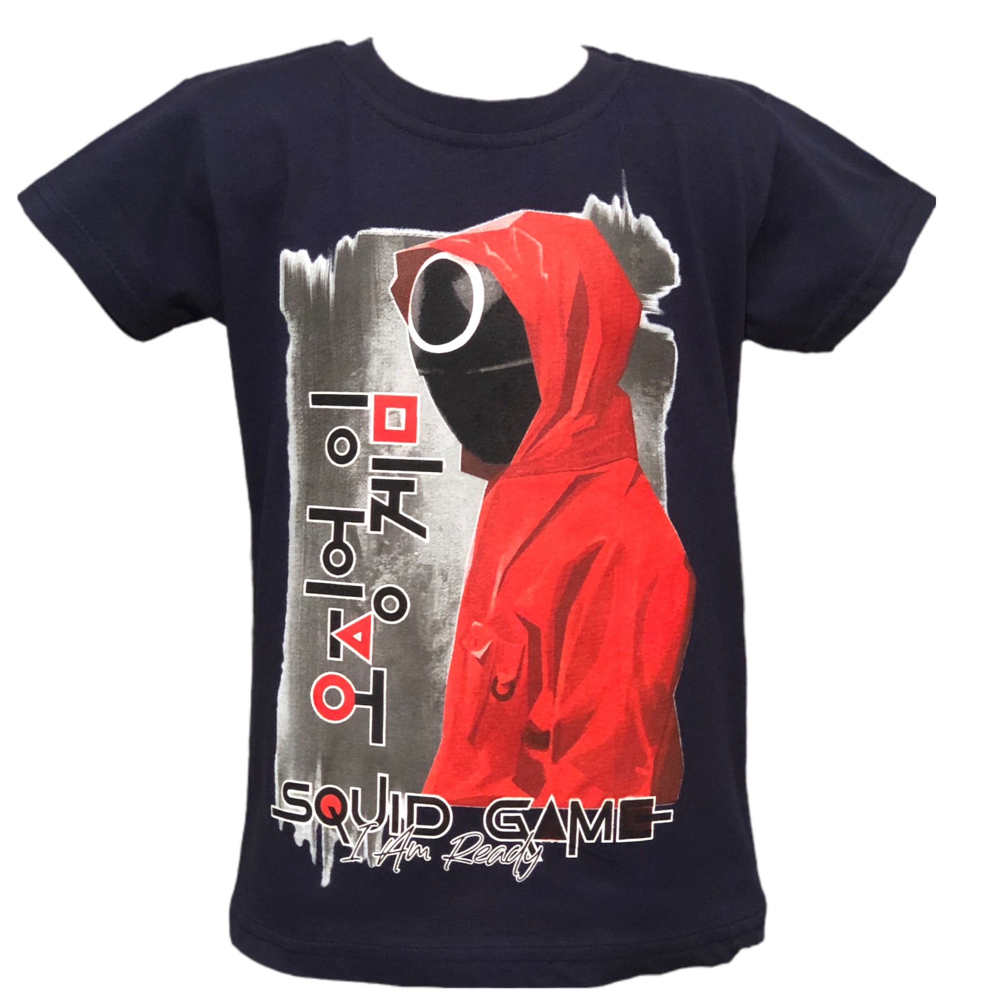 

Футболка Игра в кальмара Squid qame I Am Ready 134 Темно синий