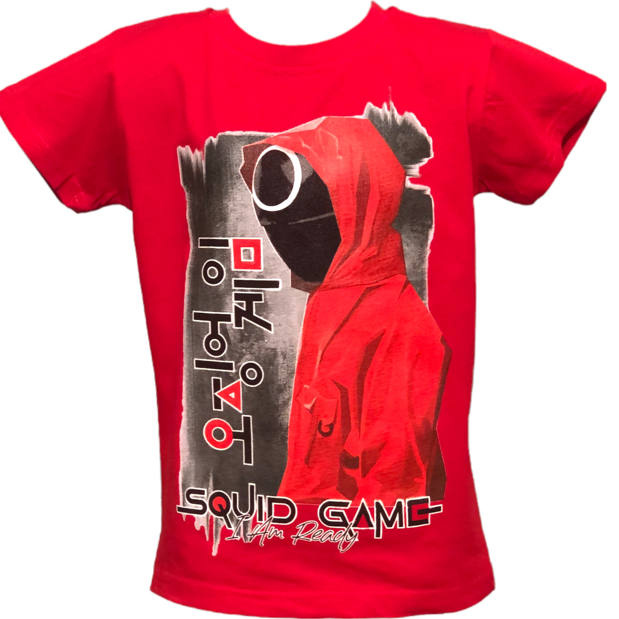 

Футболка Игра в кальмара Squid qame I Am Ready 146 Красный