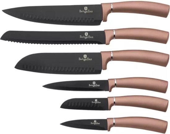 

Набор ножей 6 предметов Berlinger Haus Metallic Line Rose Gold Edition (BH-2558)