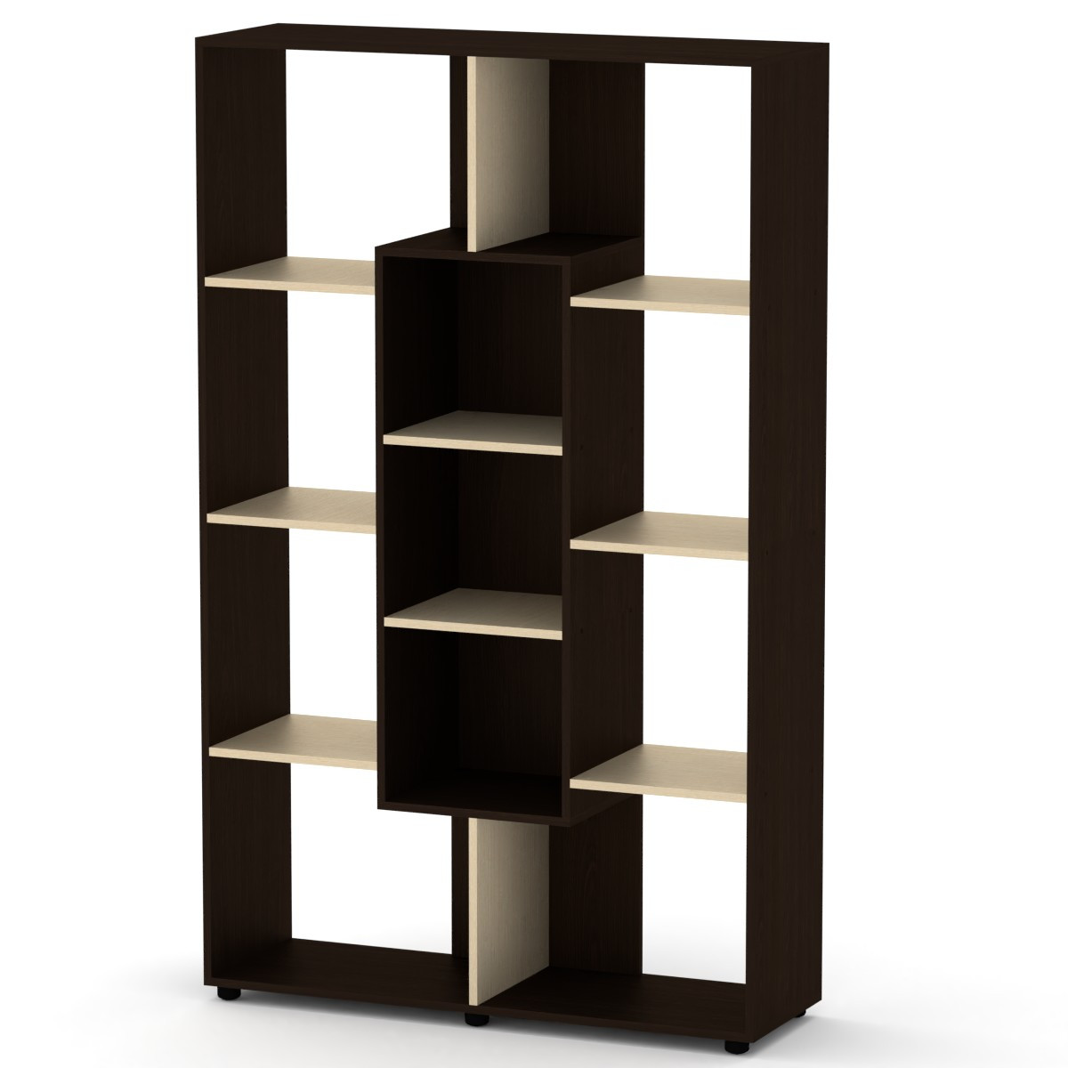 

Стеллаж книжный Компанит КШ-4 венге комби (110х35х179,6 см)