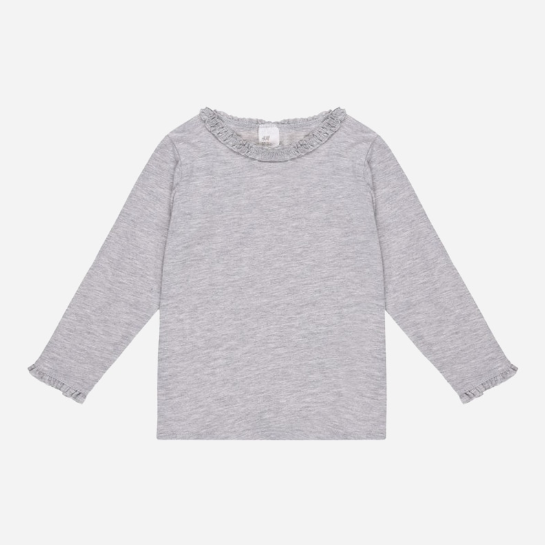 

Футболка с длинными рукавами H&M 6980139 74 см Серая