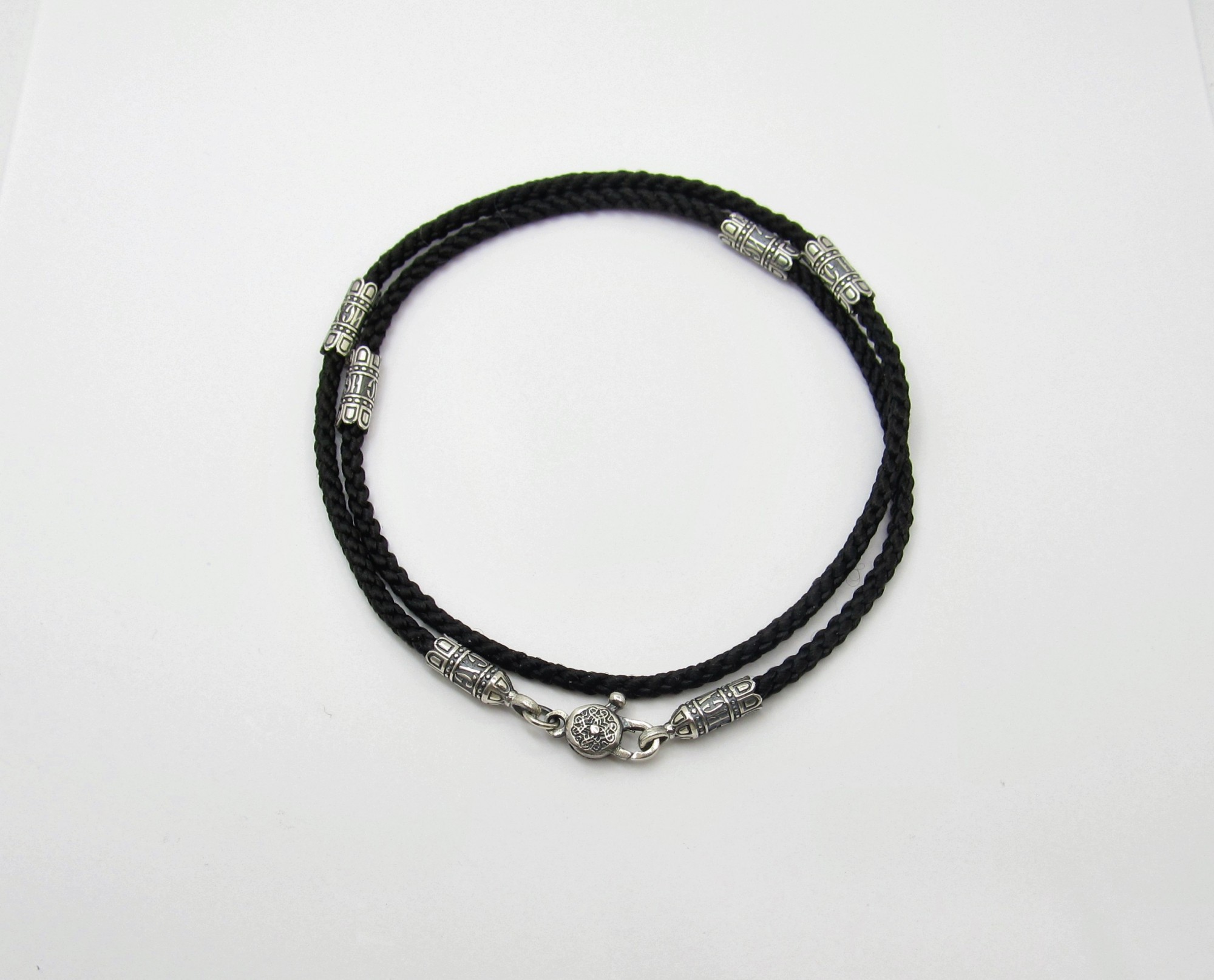 

Шнур кожаный с серебряным замком SilverArtisan 3.5020 70 размер