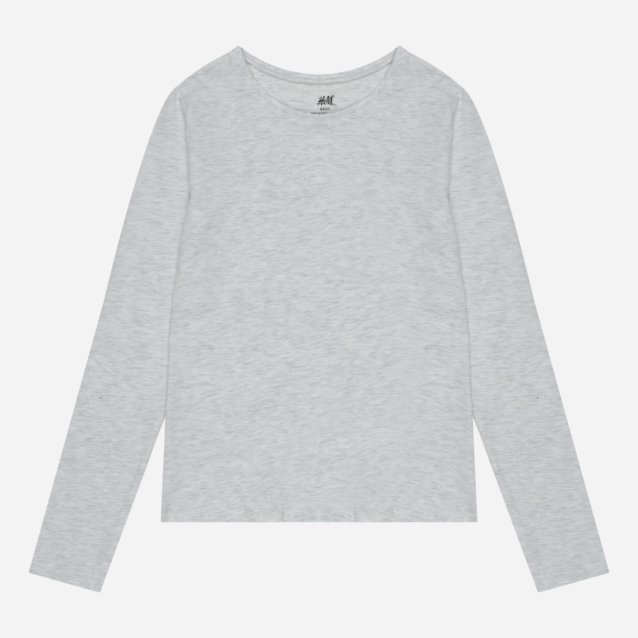 

Футболка с длинными рукавами H&M 402-77872512 146-152 см Светло-серая