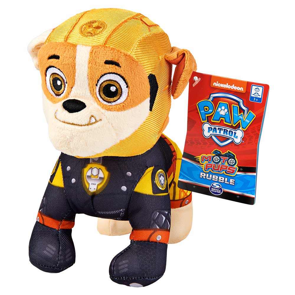 

Щенячий патруль (Paw Patrol): мягкая игрушка - щенок Крепыш в мотошлеме (20 см) Оригинал