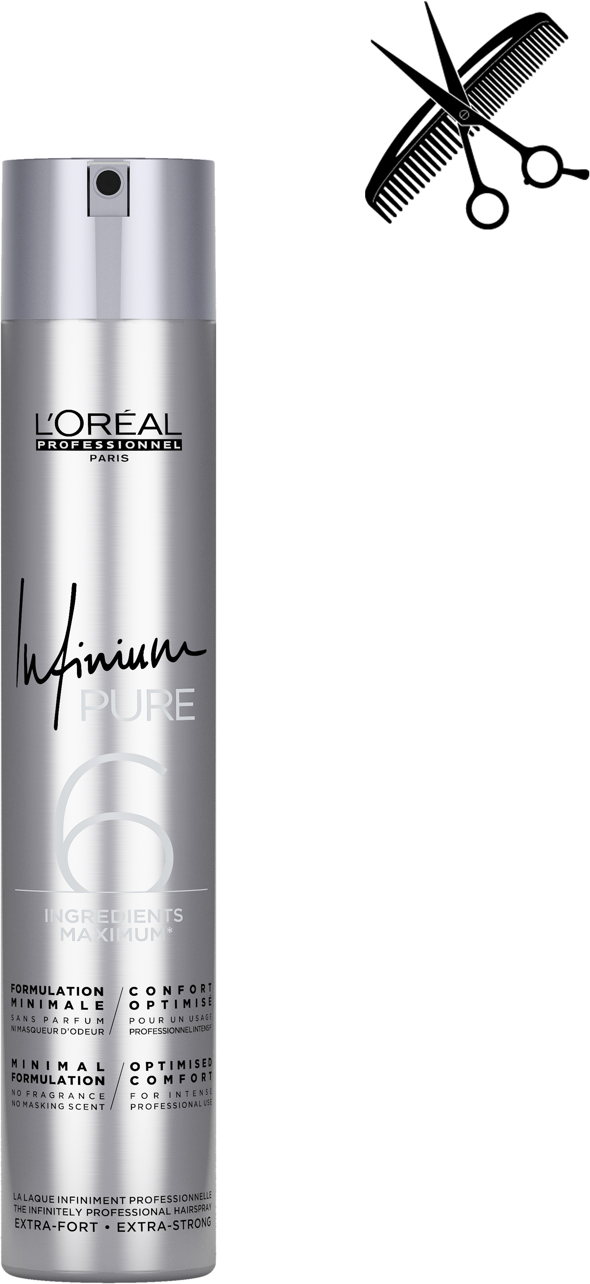 Акция на Профессиональный лак для волос без запаха L'Oreal Professionnel Infinium Pure Strong для очень сильной фиксации 500 мл (3474636476640) от Rozetka UA
