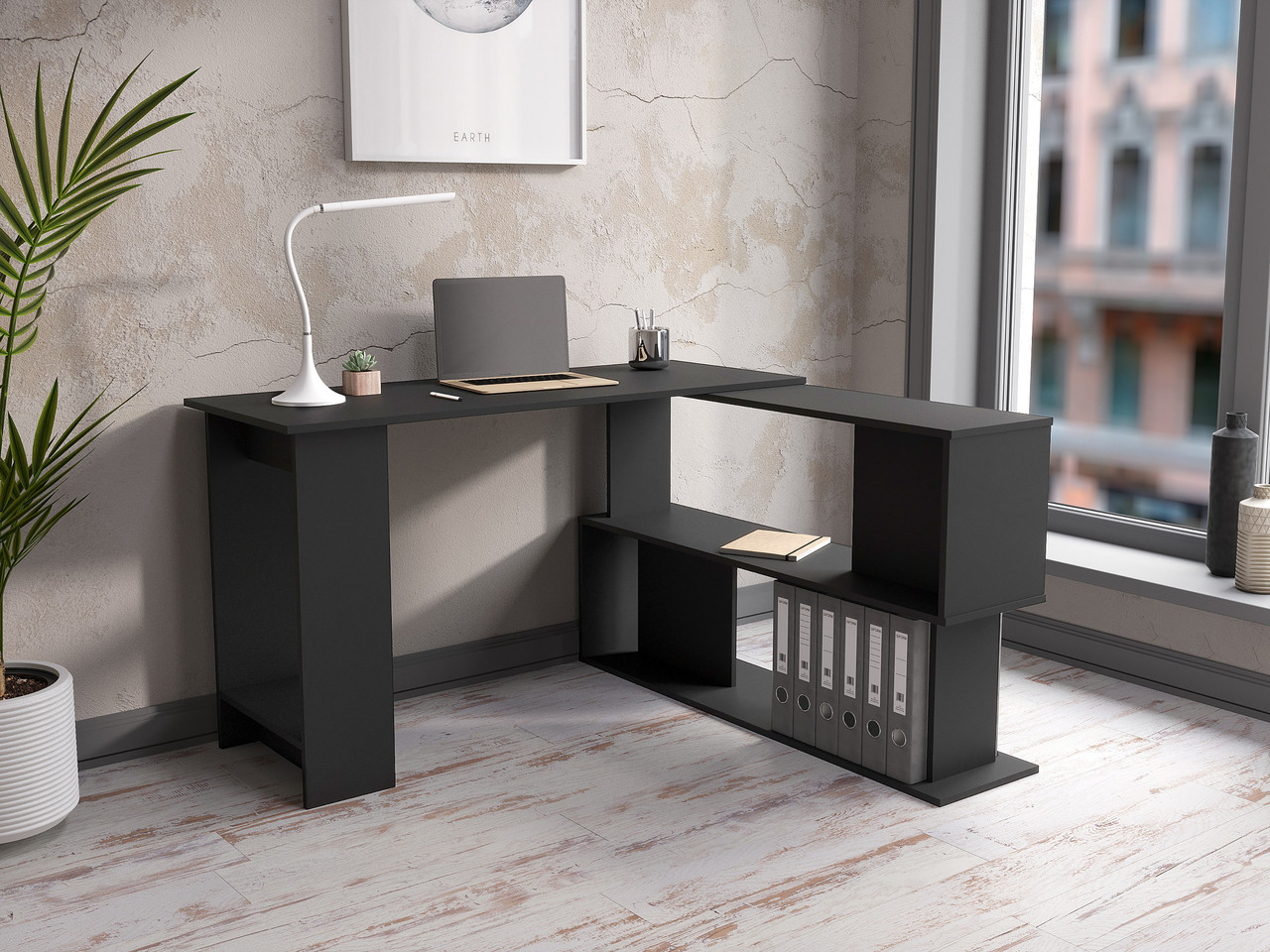 

Стол компьютерный угловой VISKONTA "Corner" 1300х1200х750 мм (Черный )