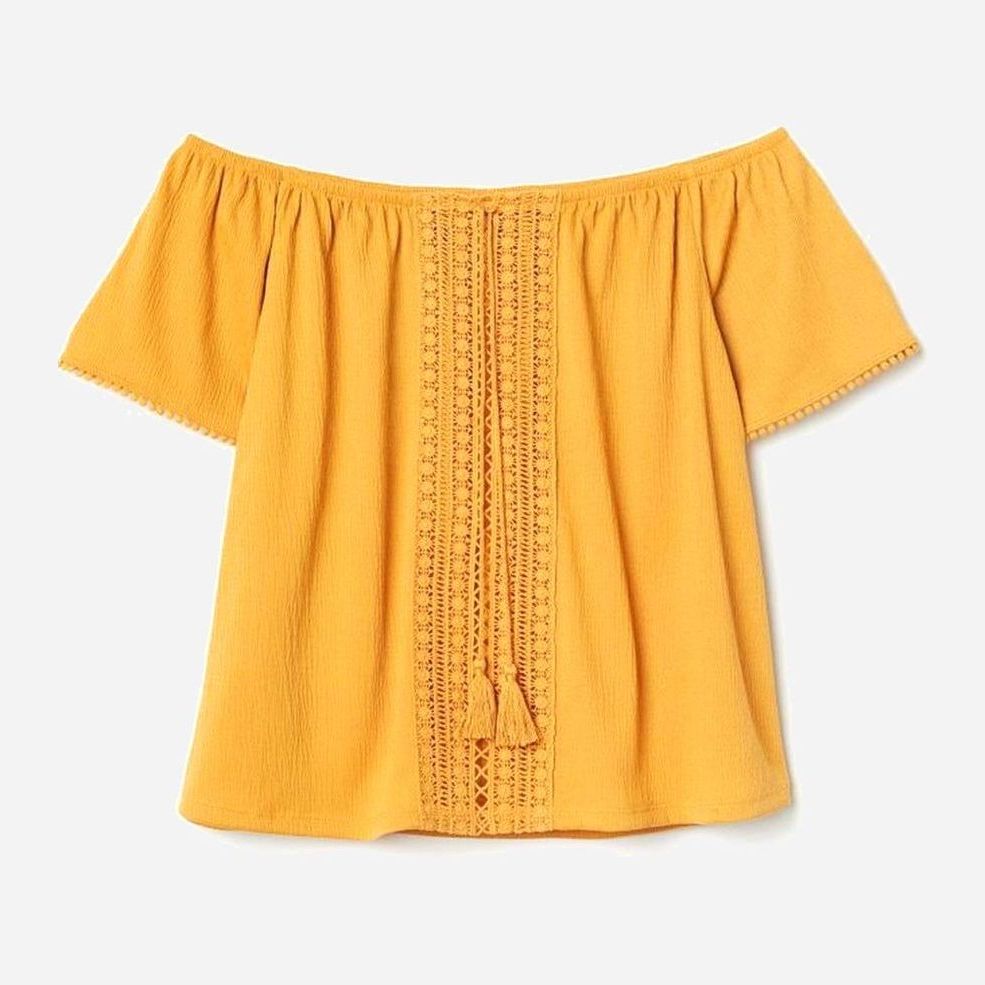 

Топ H&M 0652075-8  Желтый, Топ H&M 0652075-8 S Желтый