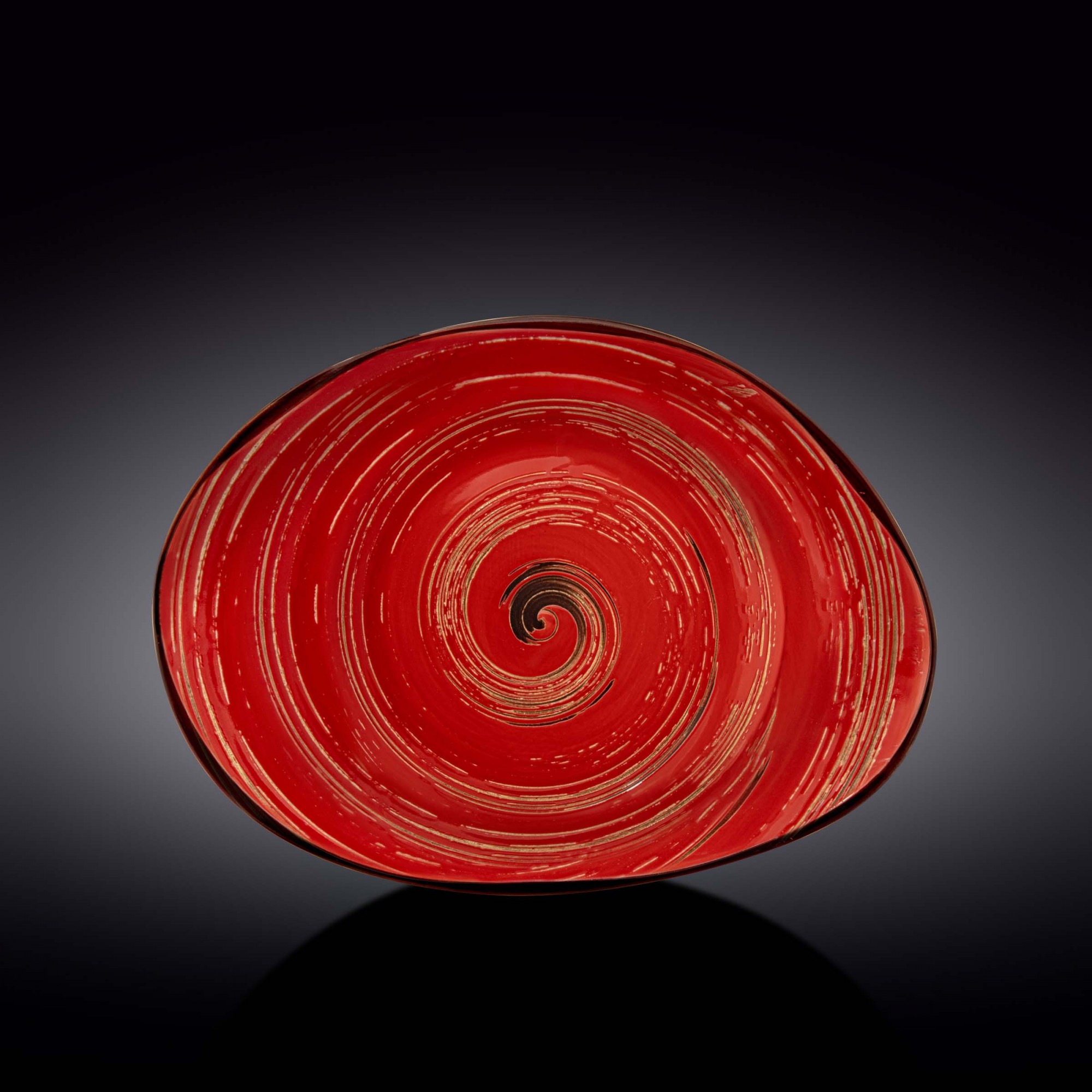 

Wilmax.Spiral.Red.Блюдо камінь 33х24,5см 700мл