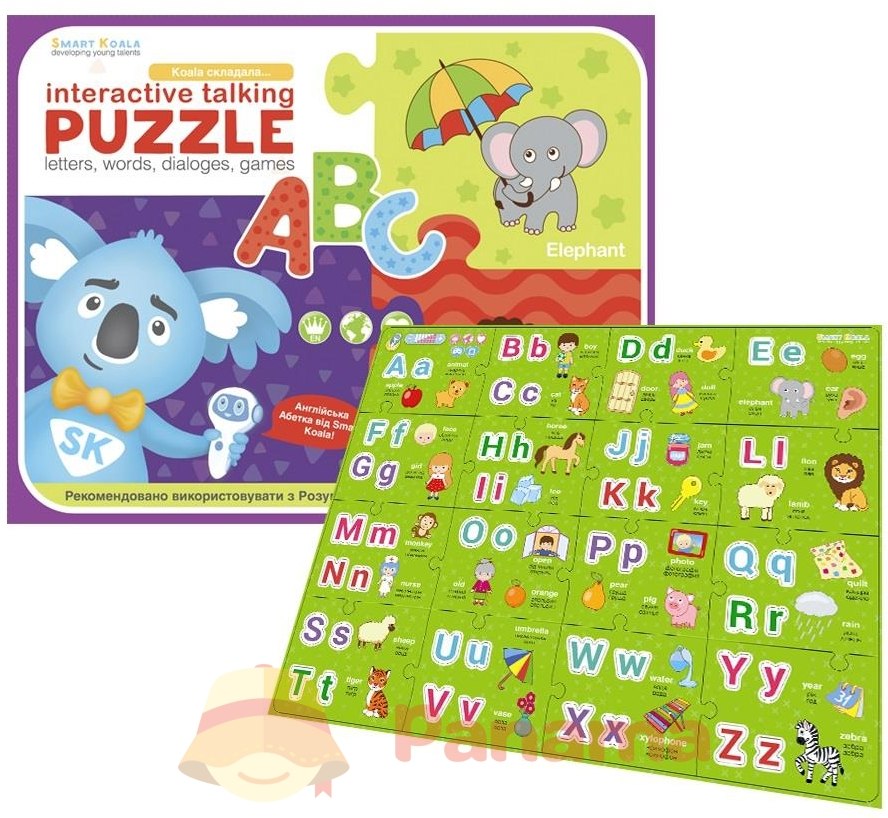 

Інтерактивна іграшка Smart Puzzle Koala пазл ABC від 3 років