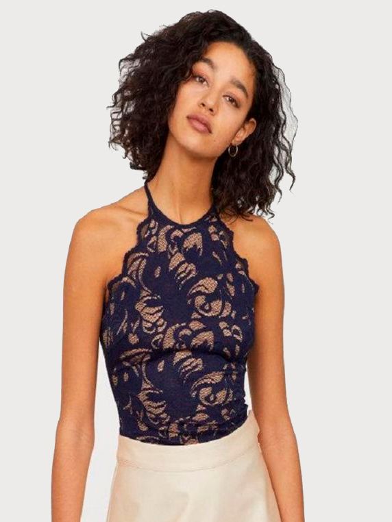 

Топ H&M 0633809-8  Синий, Топ H&M 0633809-8 36 Синий