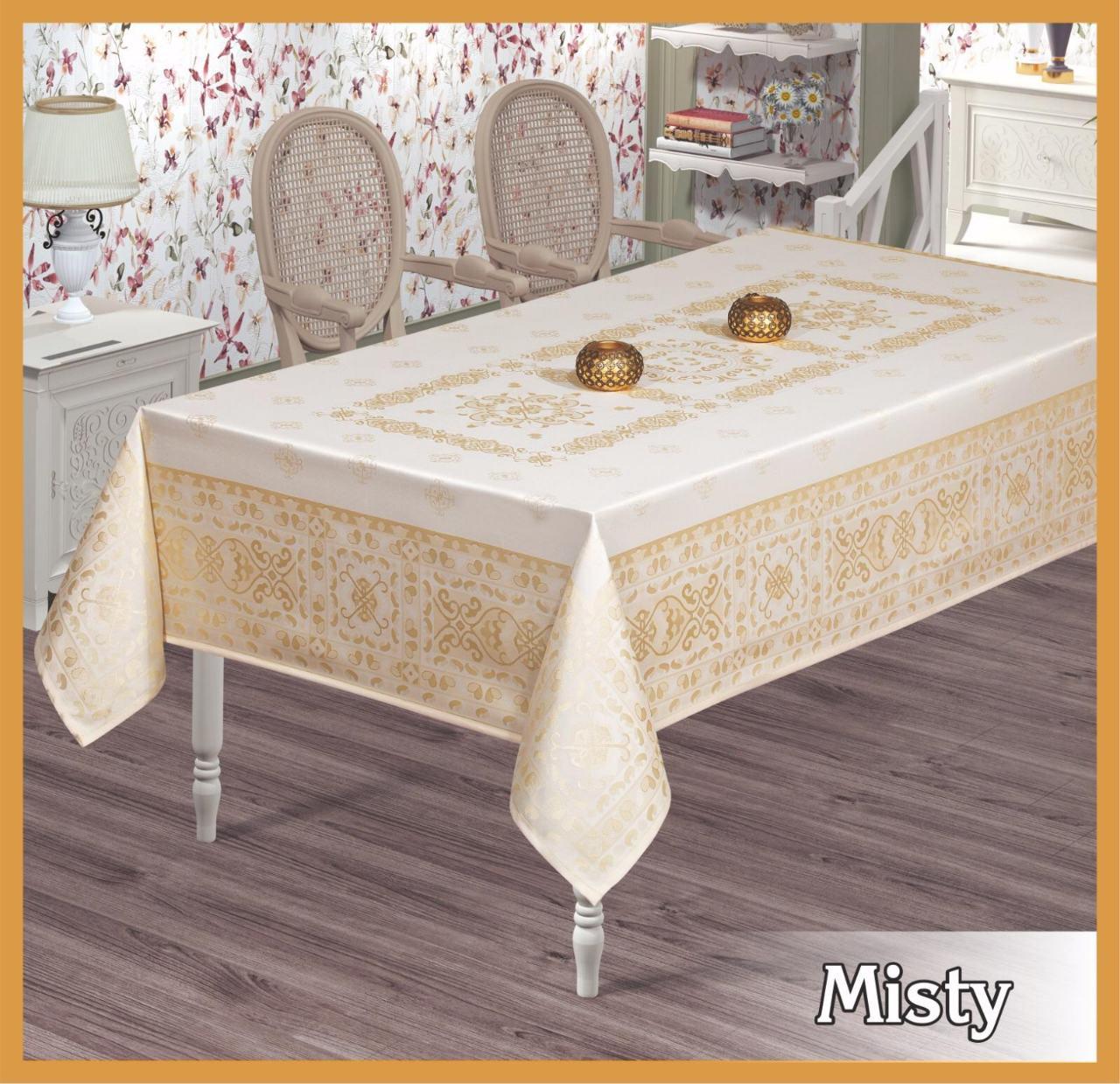 

Скатертина тефлон Maison Royale 160*220 Misty Cream