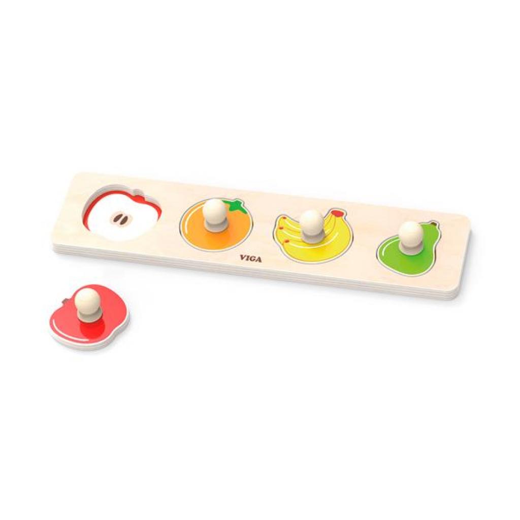 

Развивающая игрушка Viga Toys Рамка-вкладыш с ручками Фрукты (44531)