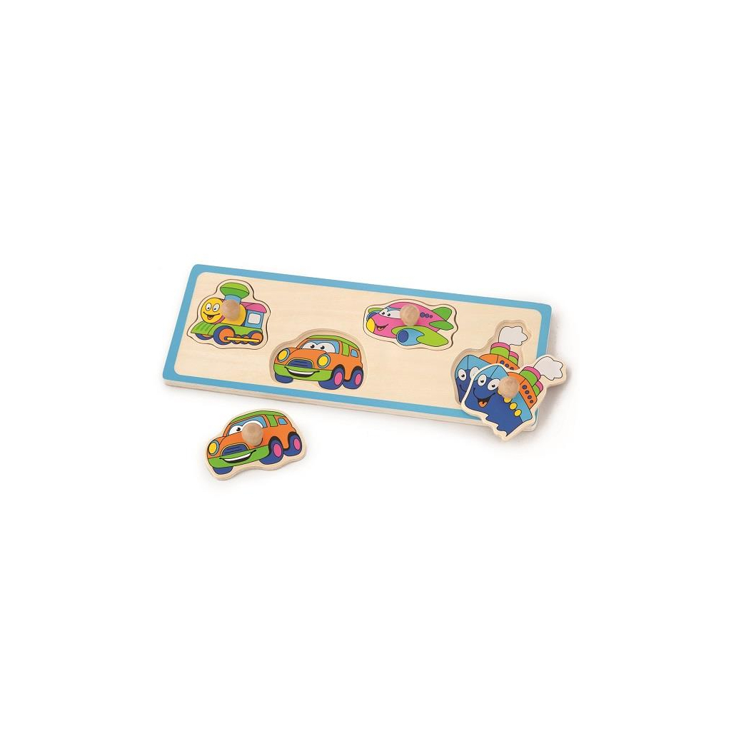 

Развивающая игрушка Viga Toys рамка-вкладыш Веселый транспорт (50112)