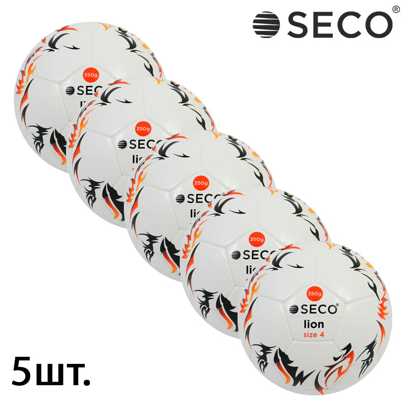 

Футбольные мячи оптом SECO Lion Размер: 4 5 штук