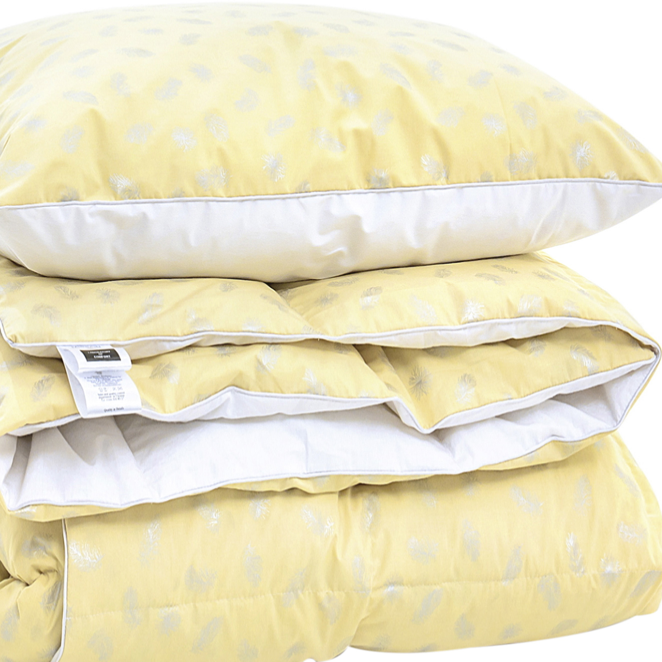 

Набор пуховый MirSon №2158 Bio-Beige Зима 90% пух одеяло 140х205 + подушка 50х70 упругая