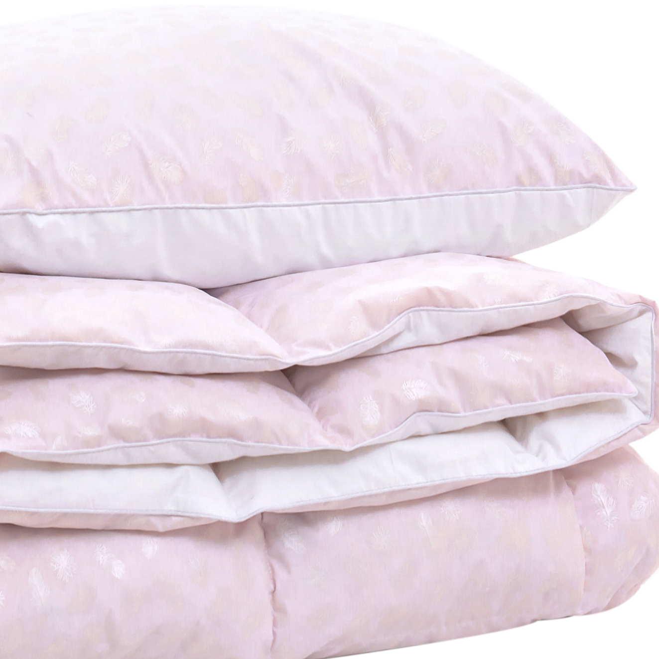 

Набор пуховый MirSon №2170 Bio-Pink Зима 90% пух одеяло 155х215 + подушка 50х70 упругая