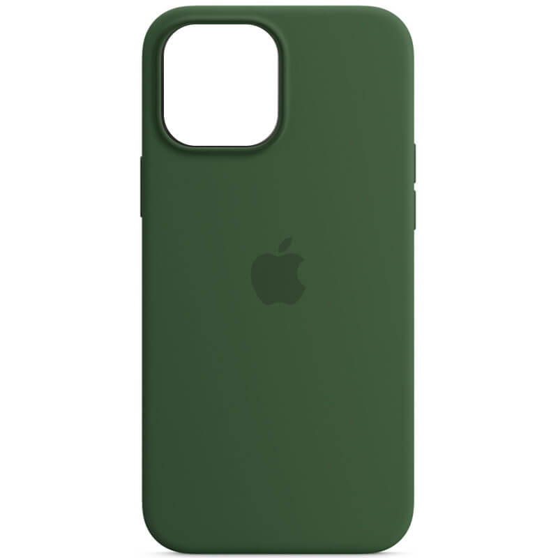 

Чехол Silicone case (AAA) full with Magsafe для Apple iPhone 13 Pro Max (6.7") Зеленый / Clover Без бренда