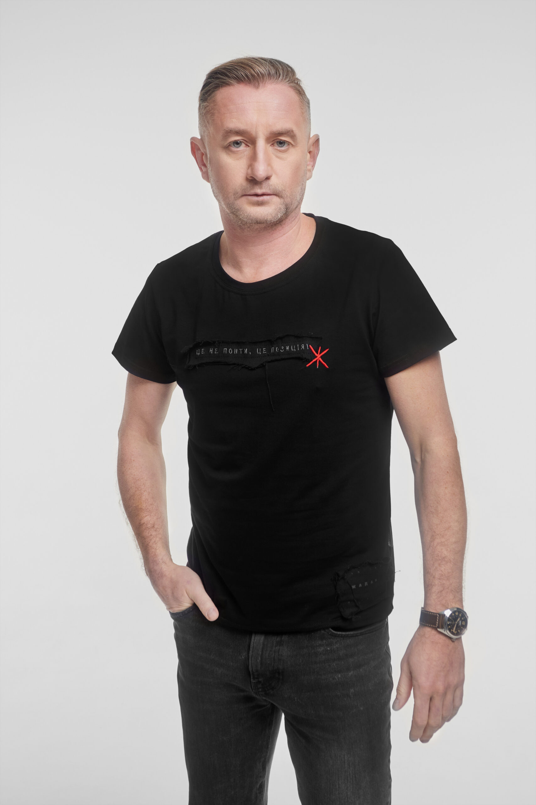 

чоловіча футболка - ПОЗИЦІЯ - чорний, XXXL