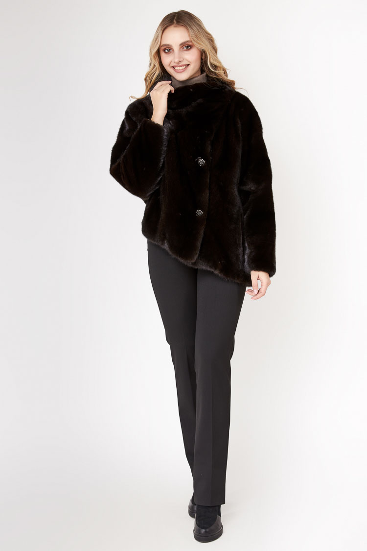 

Шуба Karamitsos 5940/70  Black 227830001, Шуба Karamitsos 5940/70 M Black 227830001
