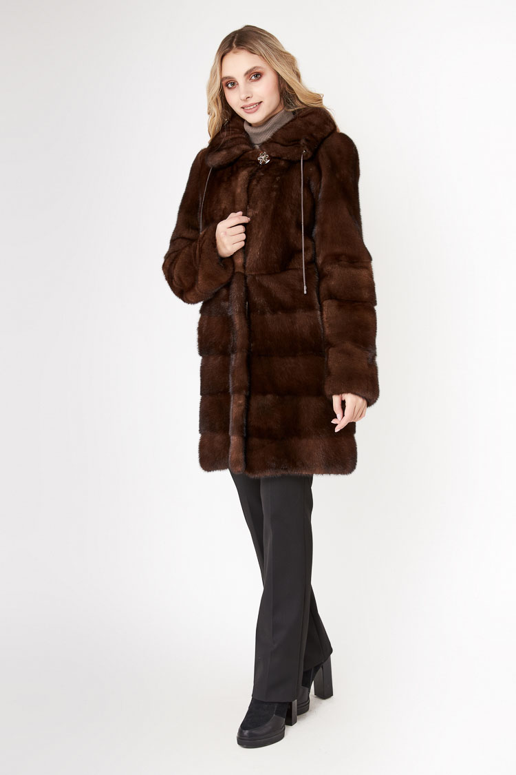 

Шуба Karamitsos 5749/90  Brown 227380001, Шуба Karamitsos 5749/90 M Brown 227380001