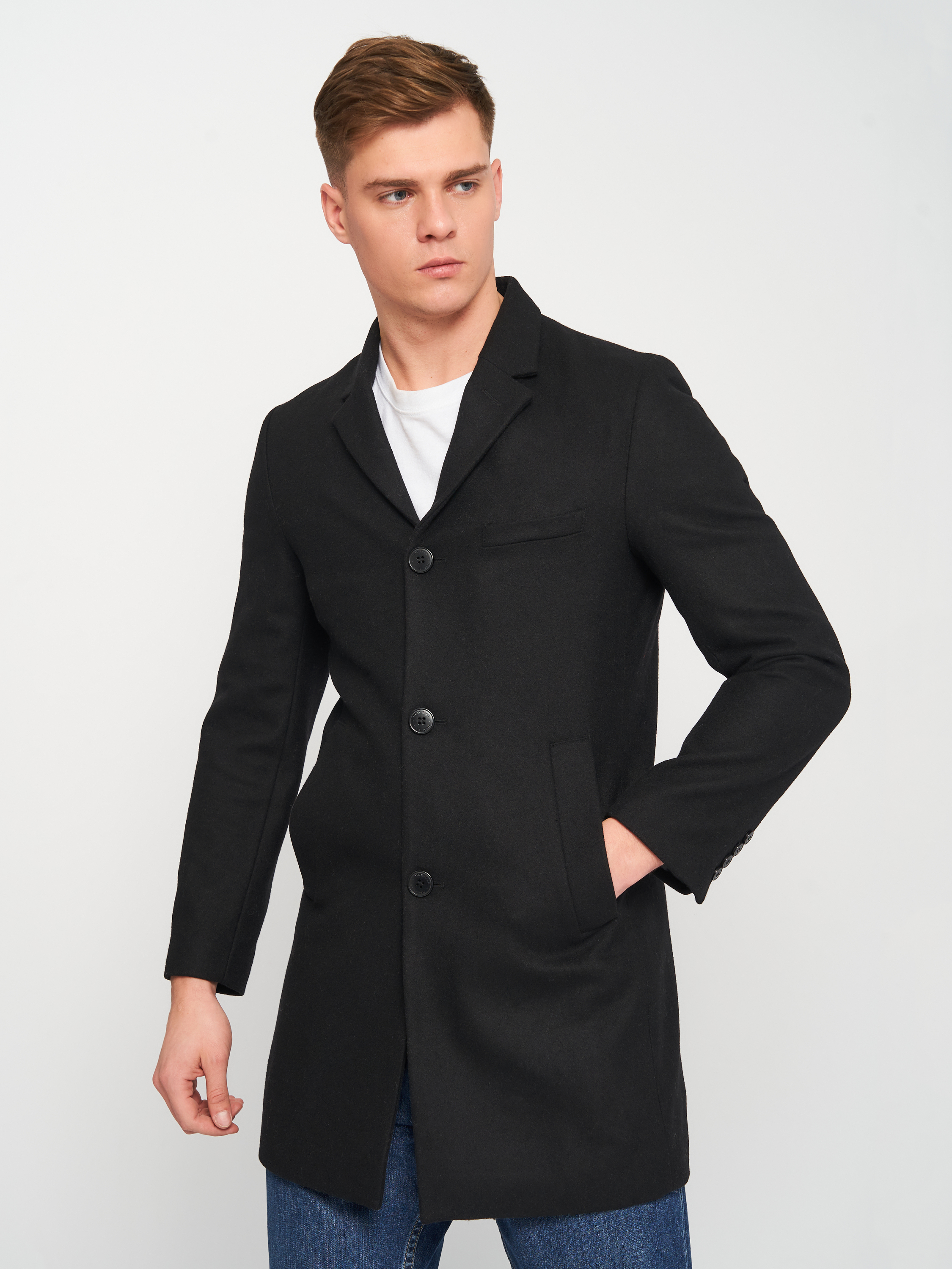 

Пальто H&M 7883010wt  Черное, Пальто H&M 7883010wt 48 Черное