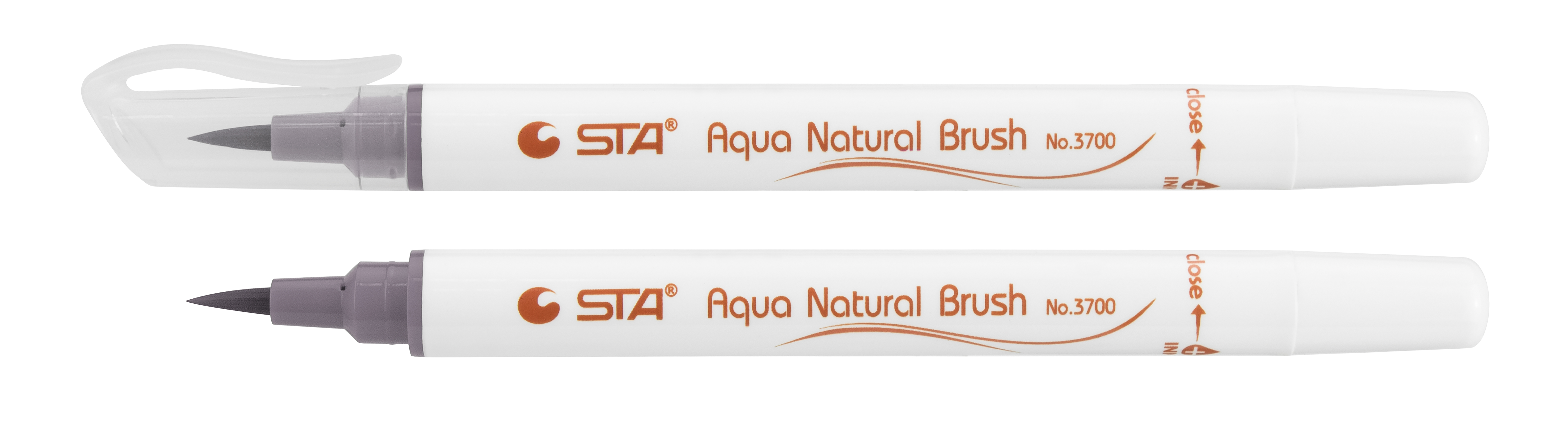 

Маркер-кисть акварельный STA 3700 Aqua Natural Brush 3700 глубокий серый 10 шт (STA3700-71)