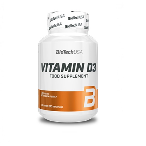 

Вітамін D BiotechUSA Vitamine D3, 60 капс.