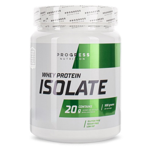 

Ізолят сироватки Progress Whey Protein Isolate, 500 гр. Полуниця